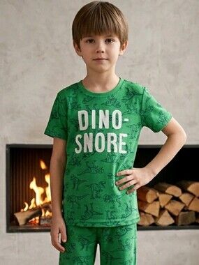 Carters Boys  Dino 🦕 Snore PJ Set